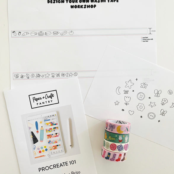 08.15.26 Design Your Own Washi Tape Workshop Ticket (In-Studio)
