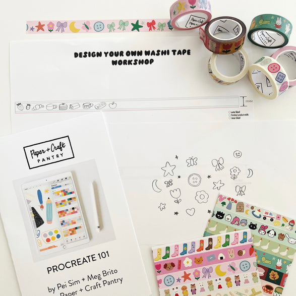08.15.26 Design Your Own Washi Tape Workshop Ticket (In-Studio)