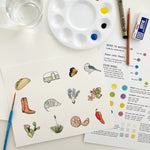 07.26.26 Austin Icons Watercolor Workshop Ticket (In-Studio)