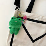 Clover Frog Plushie Keychain