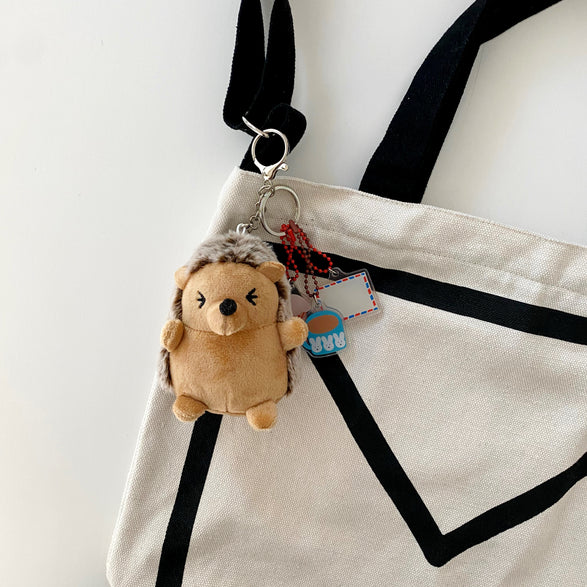 Mochi Hedgehog Plushie Keychain