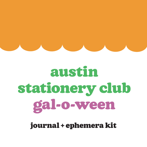 Austin Stationery Club x Gal-o-ween Journal + Ephemera Kit