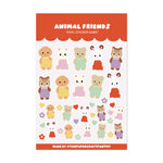 Animal Friends Sticker Sheet