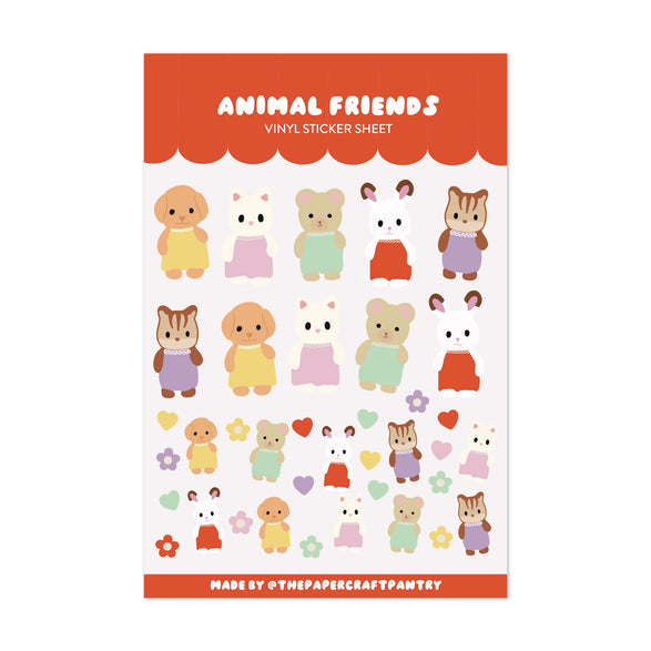 Animal Friends Sticker Sheet
