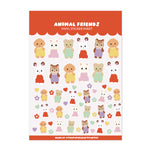 Animal Friends Sticker Sheet