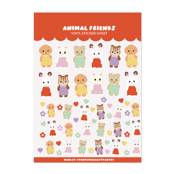 Animal Friends Sticker Sheet