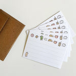 Coffee and Croissants Notecard Set