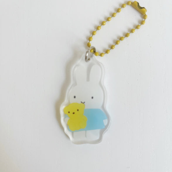 Little Bunny with Bear Bag + Journal Charm