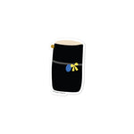 Black Travel Journal Vinyl Sticker