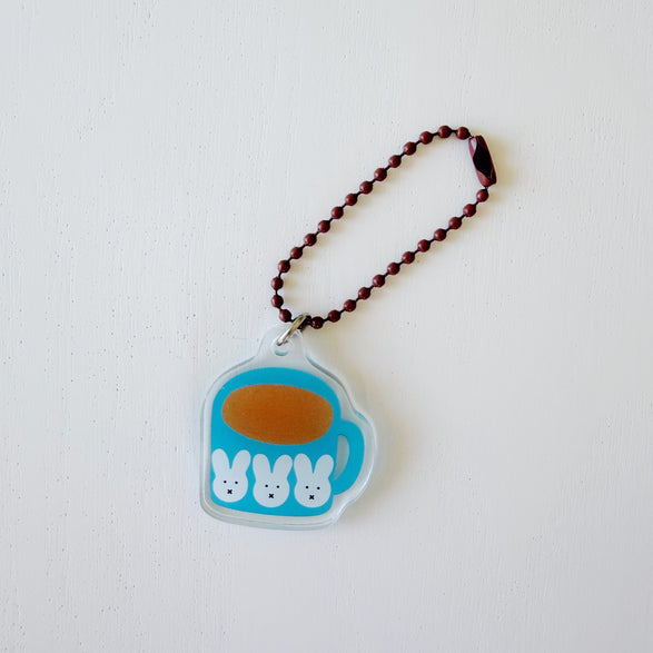 Blue Coffee Mug Bag + Journal Charm