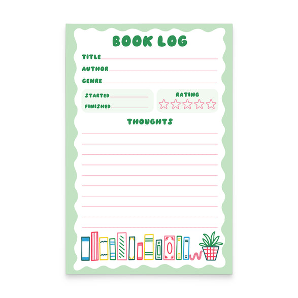 Book Log Notepad