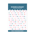 Bookish Alphabet Vinyl Sticker Sheet
