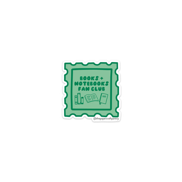 Books + Notebooks Fan Club Vinyl Sticker