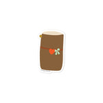 Camel Brown Travel Journal Vinyl Sticker
