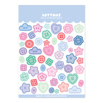 Buttons Sticker Sheet