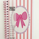 Cute Bow Undated Weekly Planner