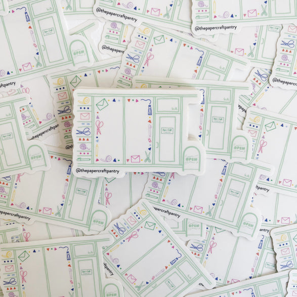 2025 Stationery Store Day P+CP Shop Clear Vinyl Sticker