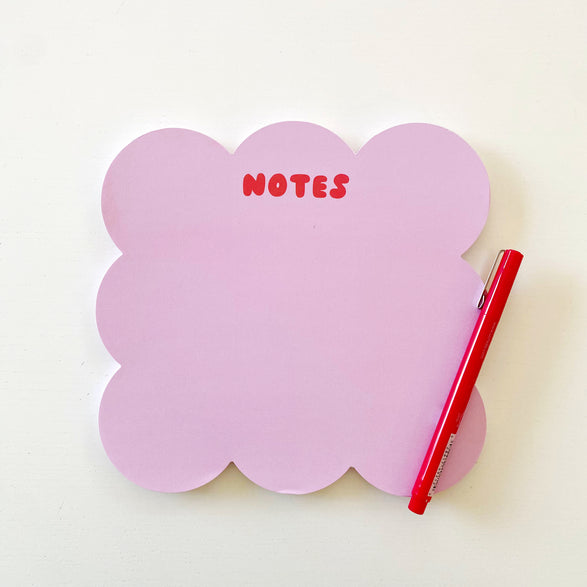 Pink Scalloped Die Cut Deskpad