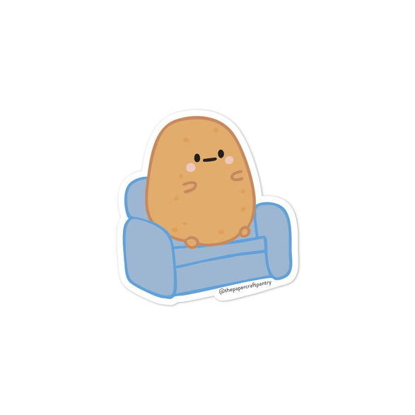 Couch Potato Vinyl Sticker