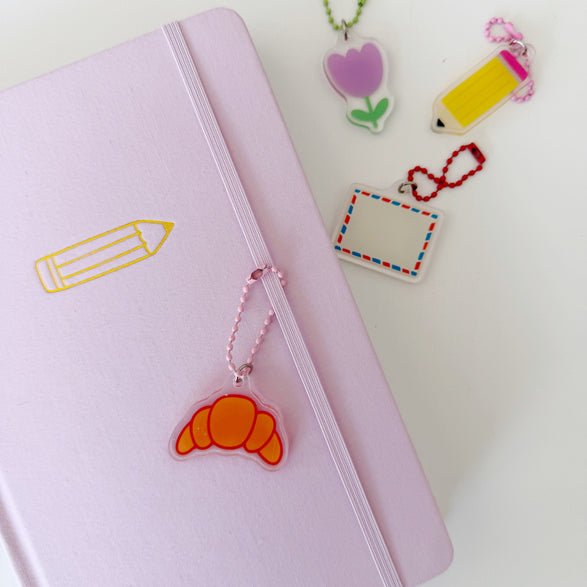 Croissant Bag + Journal Charm