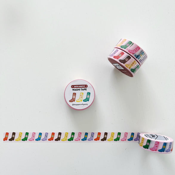 Cute Boots Washi Tape - 15mm