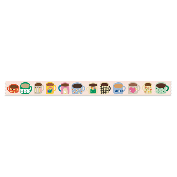 Cute Mugs Washi Tape - 15mm