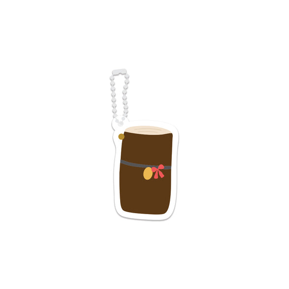 Brown Travel Journal Bag + Journal Charm