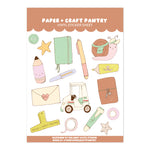Delaney Kate x Paper + Craft Pantry Sticker Sheet