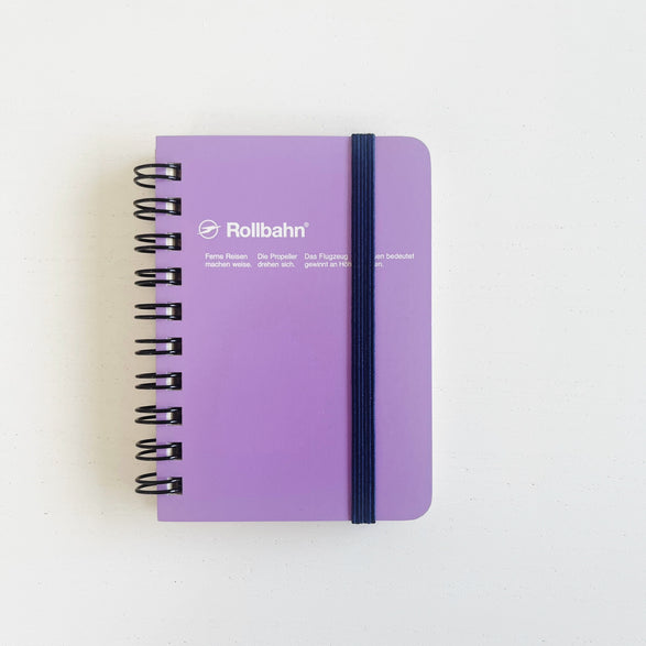 Mini Graph Rollbahn Notebook: Purple