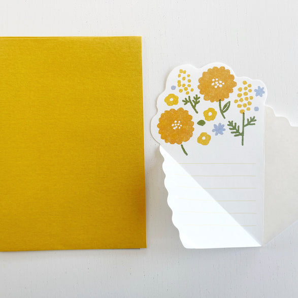 Yellow Bouquet Letter Set