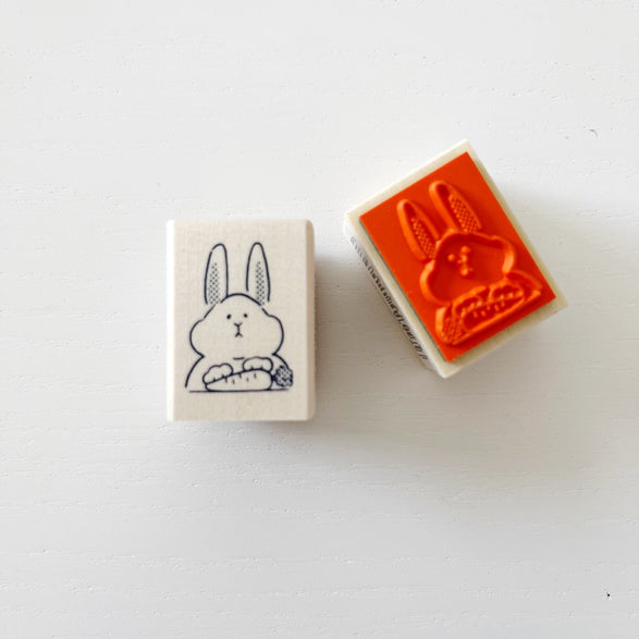 Bunny with Carrot Stamp
