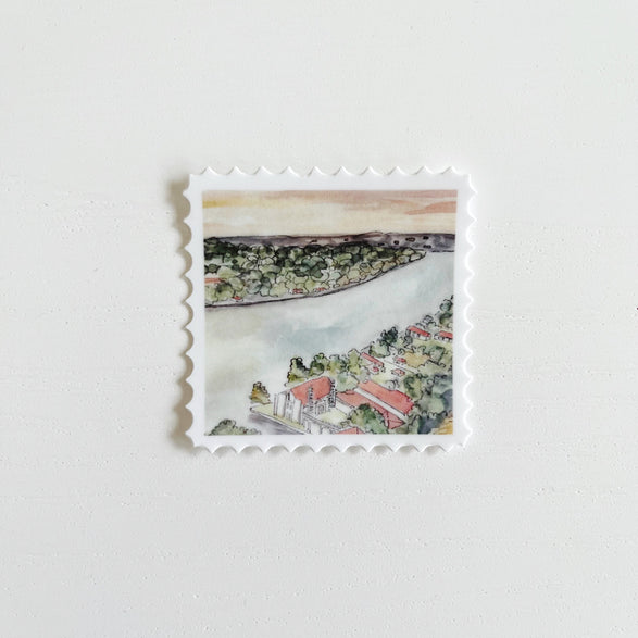 Mount Bonnell Stamp Sticker