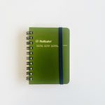 Mini Graph Rollbahn Notebook: Olive