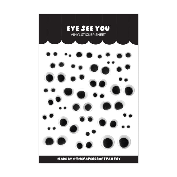 Eye See You Googly Eyes Sticker Sheet