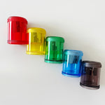 Clear Pencil Sharpener - 5 color options