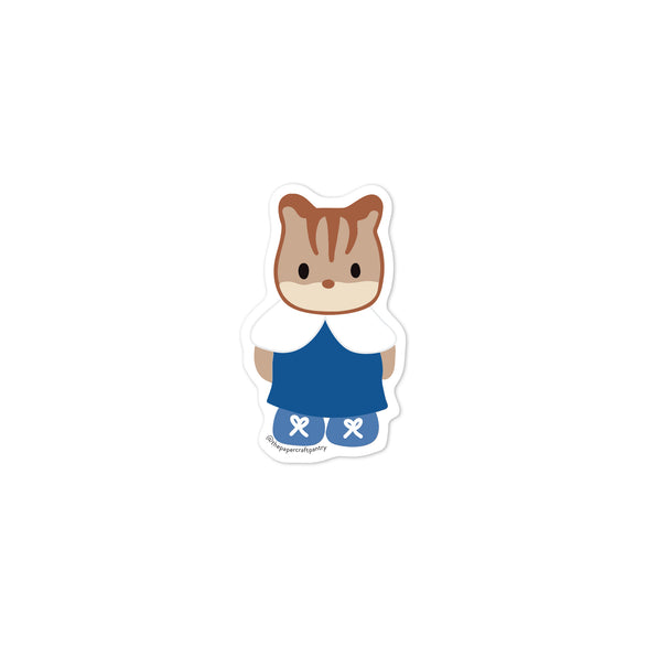 Fancy Squirrel Vinyl Sticker