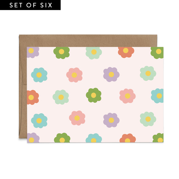 Flower Pattern Greeting Card Boxed Set