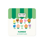 Flowers Sticker Flakes - Set of 60