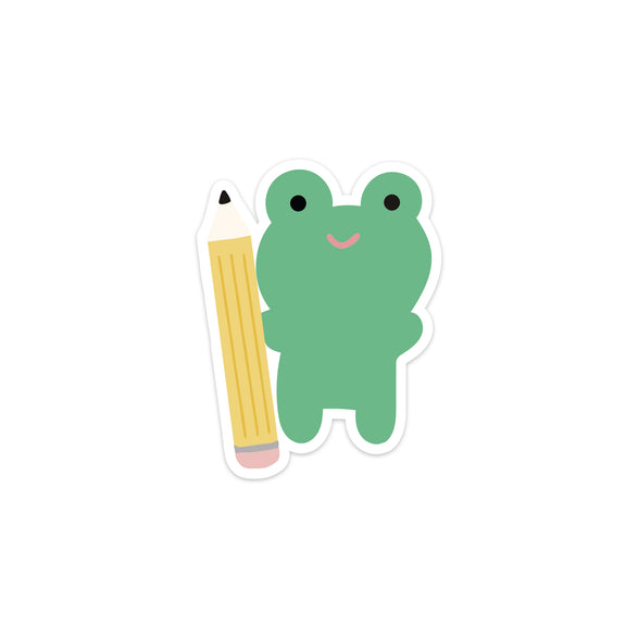 Clover the Frog Vinyl Sticker