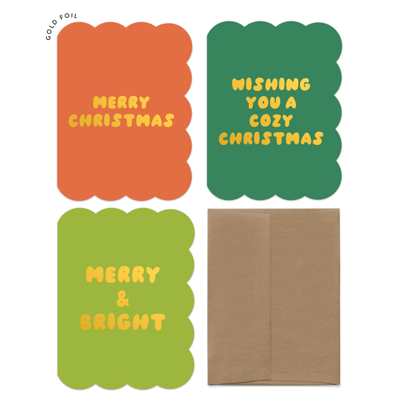 Merry Christmas Gold Foil Boxed Set