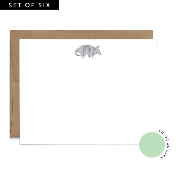 Armadillo Flat Notecard Set