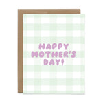 Happy Mother's Day Mint Gingham