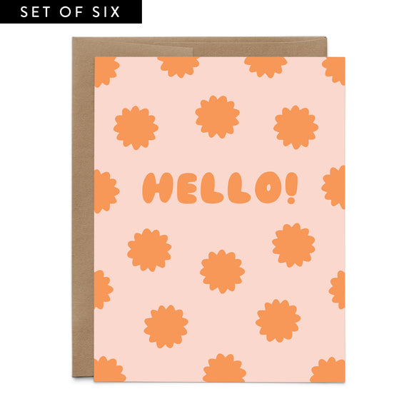 Hello Pattern Greeting Card Boxed Set