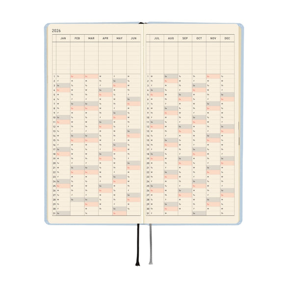 2026 Hobonichi Techo Weeks Planner: Sky Mist