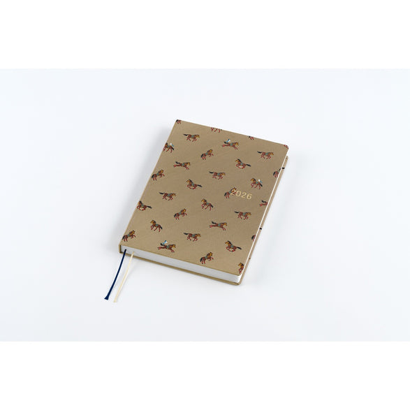 Pre-Order 2026 Hobonichi Techo HON (A6) Planner: Bow & Tie | Galloping Horses