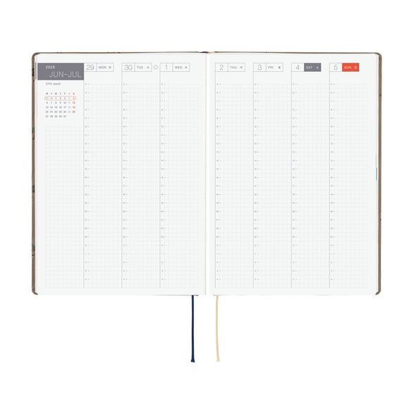 Pre-Order 2026 Hobonichi Techo HON (A5) Planner: Bow & Tie | Galloping Horses