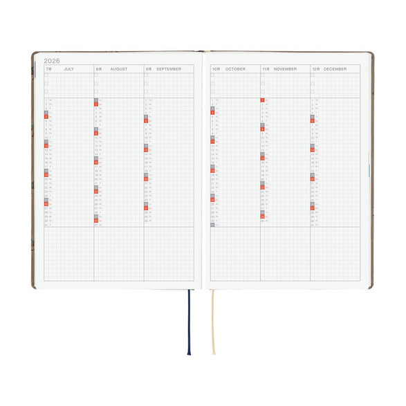 Pre-Order 2026 Hobonichi Techo HON (A6) Planner: Bow & Tie | Galloping Horses