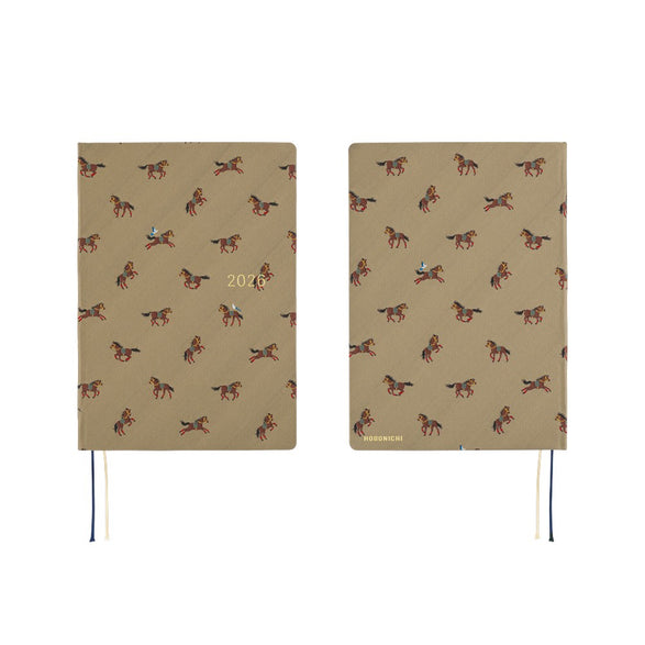 Pre-Order 2026 Hobonichi Techo HON (A6) Planner: Bow & Tie | Galloping Horses