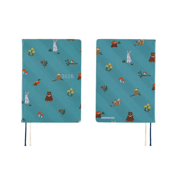 Pre-Order 2026 Hobonichi Techo HON (A5) Planner: Bow & Tie | In The Forest