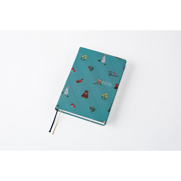Pre-Order 2026 Hobonichi Techo HON (A6) Planner: Bow & Tie | In The Forest